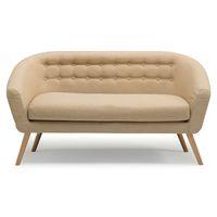 molly fabric 2 seater sofa camel