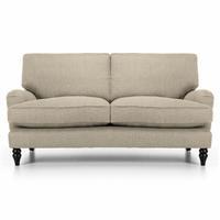 monza 2 seater sofa victoria linen wenge