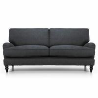 Monza 3 Seater Sofa Victoria Steel Wenge