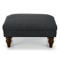 Monza Footstool Steel Dark