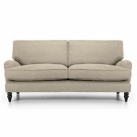 Monza 3 Seater Sofa Victoria Linen Wenge