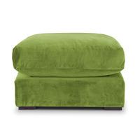 Modular Velvet Sofa Footstool Element Parsley Green
