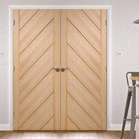 monza oak fire door pair is 30 minute fire rated