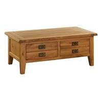 Molton Solid Oak 2 Drawer Coffee Table