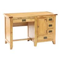 Molton Solid Oak 1 Door 4 Drawer Desk