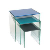 Mood Glass Nest of 3 Tables