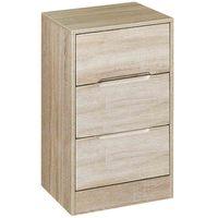 Monaco 3 Drawer Bedside Cabinet