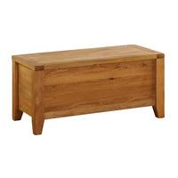 molton solid oak blanket chest