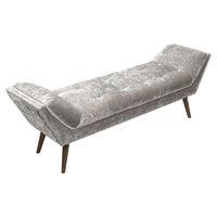 Montrose Crushed Velvet Chaise Longues Silver