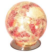 mosaic red sphere lamp