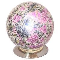 mosaic purple sphere lamp