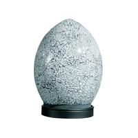 mosaic white and black color egg lamp