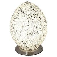 mosaic white egg lamp