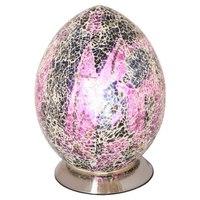 mosaic purple egg lamp