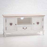 Montpellier Shabby Chic White Painted TV Cabinet