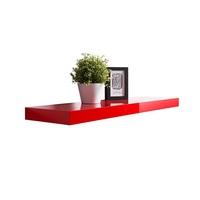 Mosby Floating Wall Shelf In High Gloss Red