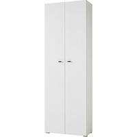 Montreal Tall Home Office Cabinet In White With 2 Doors