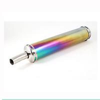 Motorcycle Stainless Steel 20mm Bend Outlet Exhaust Pipe Muffler Tip