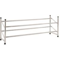 Modish Metal Shoe Rack In Chrome