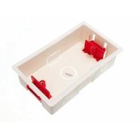 moulded pattress hollow wall back box double 2 gang 35mm pack of 10 