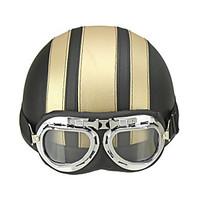 motorcycle helmet open face visor motocross motor helmets with goggles ...