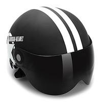 Motorcycle Helmet Half Open Face Adjustable Size Protection Gear Head Helmets Unisex Five-pointed Star Black Newest