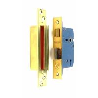 mortice 5l sash lock brass 63mm