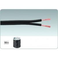 monacor 100m economy quality speaker cable black