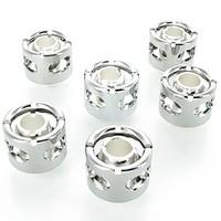 Monsoon FCC-71658-6P-CH Monsoon 16/11mm (ID 7/16 OD 5/8) Free Center Compression Fitting Six Pack - Chrome