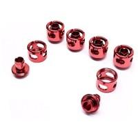 Monsoon Multimedia FCC-71658-6P-RD - Monsoon 16/11mm (ID 7/16 OD 5/8) Free Center Compression Fitting Six Pack - Red