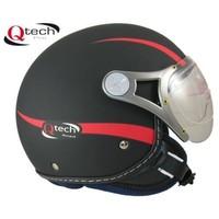 motorcycle open face helmet scooter matt black xs