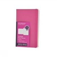 Moleskine Large 18 2014 Weekly Turntable Notebook - Dark Pink