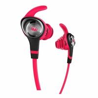 monster isport intensity in ear headphones neon pink sport clip for ip ...