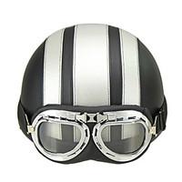 motorcycle helmet open face visor motocross motor helmets with goggles ...