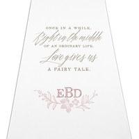 Modern Fairy Tale Personalised Aisle Runner