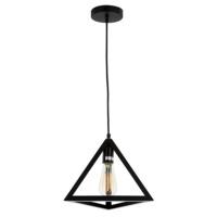 Modern Pyramid Shaped Pendant Ceiling Light in Matt Black