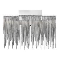 Modern LED Chrome Wall Light Fitting with Mini Chain Mail Decoration