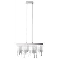 Modern LED Pendant Ceiling Light with Strings of Clear Crystal Glass Beads