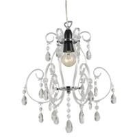 Modern Chandelier Pendant Light Shade with Clear Acrylic Droplets and Frame