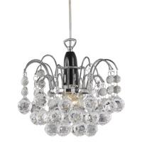 Modern Waterfall Pendant Light Shade with Clear Acrylic Spheres