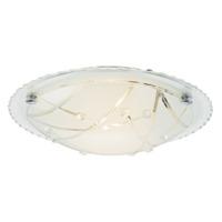 modern and uniquely designed double glass ceiling light with small cry ...