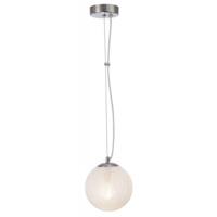 Modern Single Pendant Ceiling Light with Frosted Circular Glass Shade