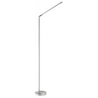 Modern Two-Tone Chrome LED Floor Lamp with Switch
