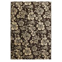 modern floral brown rug bombay 160cm x 220cm