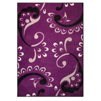 Modern Purple Paisley Floral Rugs 120x170cm