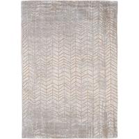 Modern Distressed Central Yellow Chevron Rug - Louis De Poortere 230x330