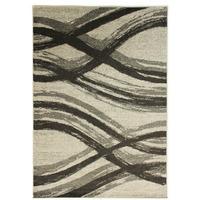 modern grey geometric lounge rug light bright 160x230