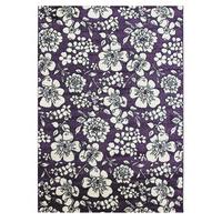 Modern Floral Heather Purple Rug Bombay - 80cm x 150cm