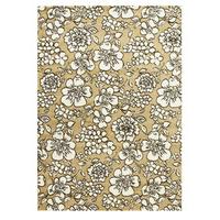 modern floral natural beige rug bombay 80cm x 150cm