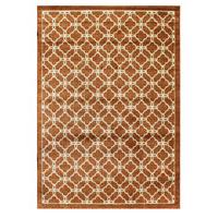 Modern Terracotta Orange Trellis Rug Bombay - 180cm x 270cm